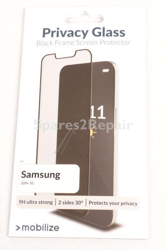 Mobilize Display Protective Film - 59057 Mobilize Privacy Glass Screen Protector - Black Frame - For Samsung Galaxy S26+ 5g