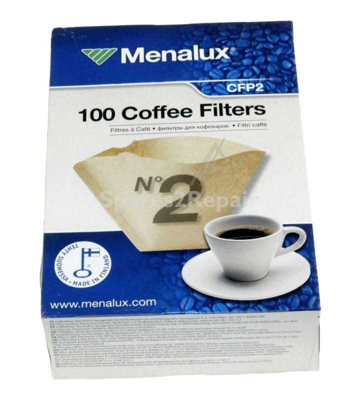Coffee Filter - Cfp2 9002563139 Cfp2 Coffee Filter (1x2) 100pcs [Electrolux Aeg]