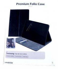 Mobilize Tablet pc Bags-cases - 27751 Mobilize Premium Folio Case Samsung Galaxy Tab A8 10 5 2021 Black