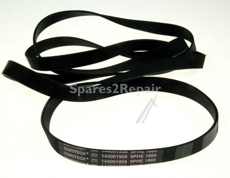 Drive Belts - C00145707 482000030038 Belt Poly-vee H9 1860mm (td) [Whirlpool Indesit]