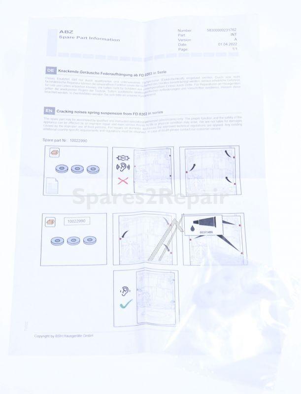 Fixings And Brackets - 10022990 Spring-holder (housing Oscillating System [Bosch Siemens]