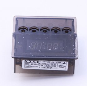 Elba Delonghi Button - 074085 Clock 5 Button Red