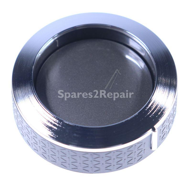 Control Knobs - C00666056 488000666056 Knob Blk chr hp mjst [Whirlpool Indesit]