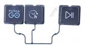 Button - C00537751 488000537751 Buttons Core+ Black Right [Whirlpool Indesit]