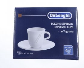 Coffee Cup - Dlsc308 5513283721 Porcelain Espresso Cups 70ml Set Of 2 [Delonghi]