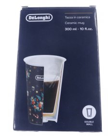 Coffee Cup - Dlsc076 As00004914 Double Wall Ceramic Mug 300ml [Delonghi]