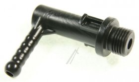 Saeco Connection Parts - 17002000 996530073739 Blk Pump Outlet Ch12 90° Connector Cst