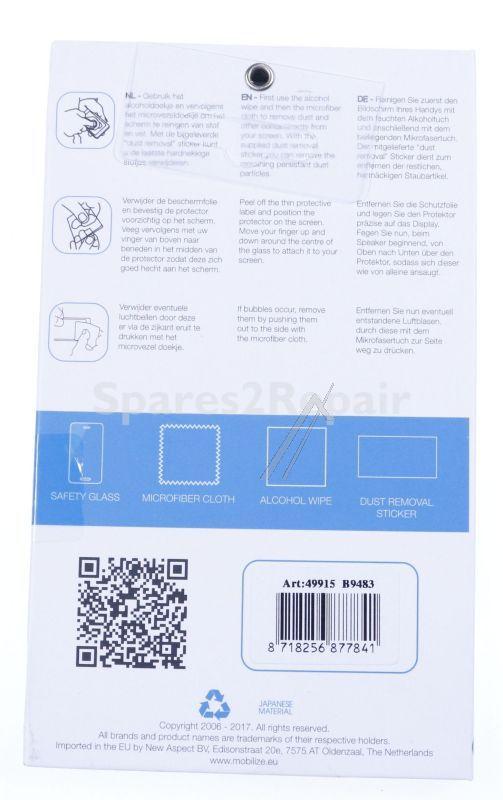 Mobilize Display Protective Film - 49918 Mobilize Glass Screen Protector Wiko Lenny 4