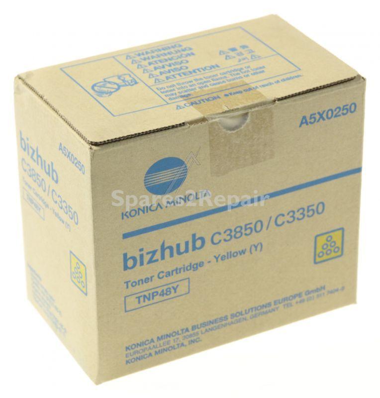 Konica Minolta Toner Cartridge - Tnp48y A5x0250 Toner Yellow C3350-c3850 10k Konica-minolta