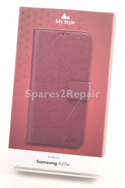 Mystyle Leather Bag Gsm - 25275 My Style Flex Wallet For Samsung Galaxy A20e Bordeaux