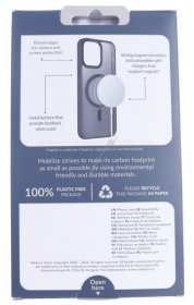 Mobilize Leather Bag Gsm - 29722 Mobilize Magsafe Compatible Hybrid Pro Case Apple Iphone 16 Pro Black