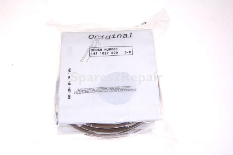 Nilfisk Vacuum Cleaner Bags - 147 1097 500 Dust Bag Kit 5 Pk Gd10+prefilter