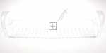 Refrigerator - Freezer Door Shelf - 4220790100 C00921452 Dairy Shelf(60cm) [Arcelik]