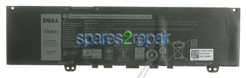 Dell Laptop Battery - F62g0 39dy5 Battery 38whr 3 Cell Lithium