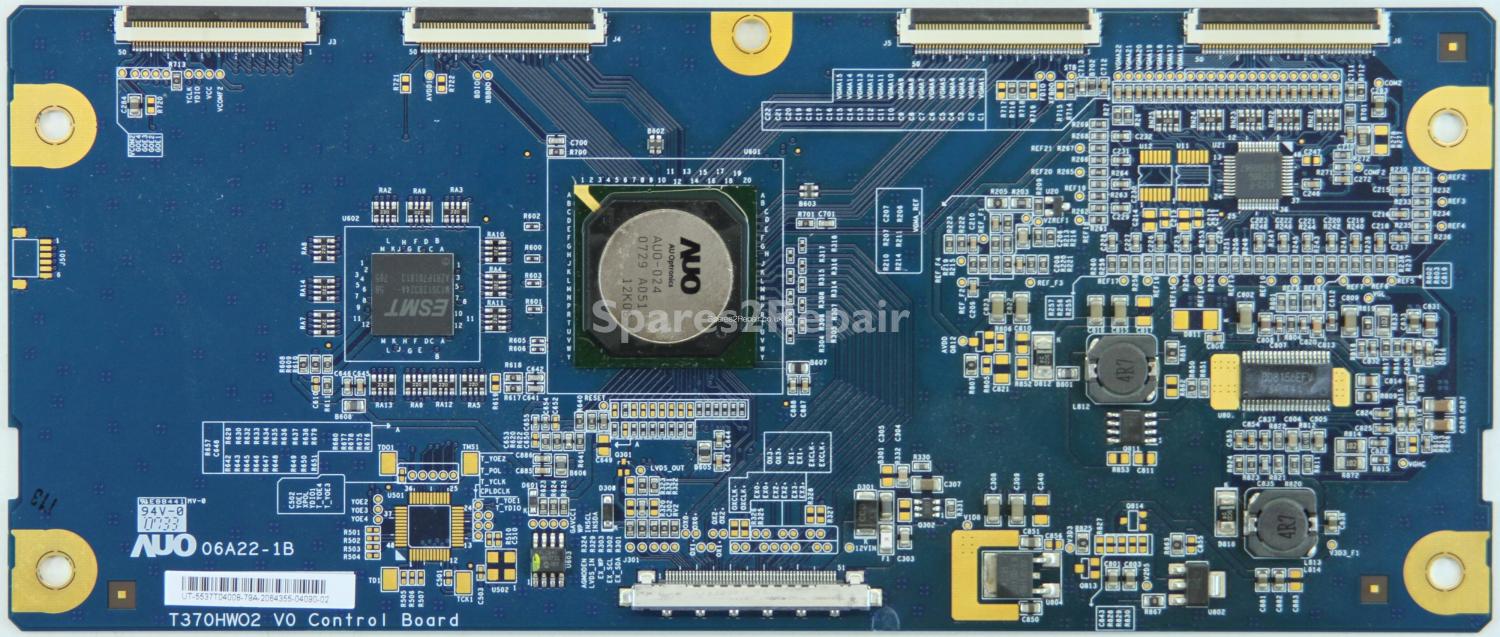 Acoustic Solutions LCD37761F1080P - LVDS - 06A22-1B - 55.37T04.008 - T370HWO2 V0 Control Board