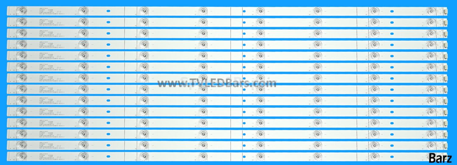 Hisense LED Backlight Array Hisense H75B7510 H75A6500 HD750S3U71-L3B2K1 CRH-BK75S33030T1408870-REV1.5 14pcs