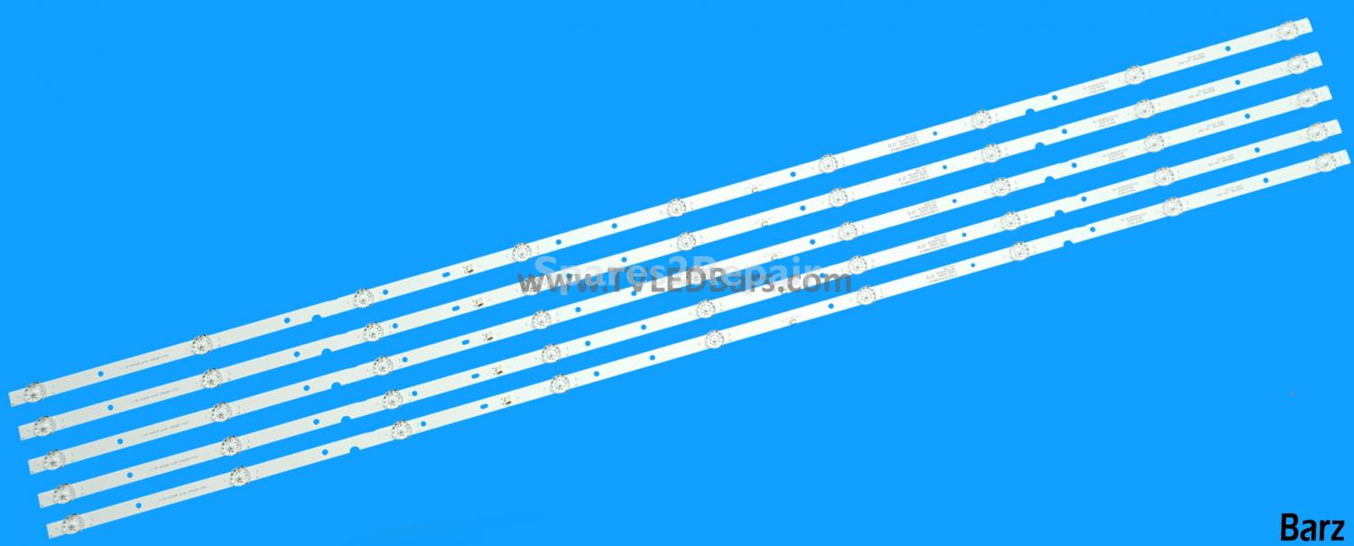 Barz LED Backlight Array Baird TI5509DLEDDS Qantec QT5521DLEDS DS55M85-DS01 DLED55HD 5X9 5pcs