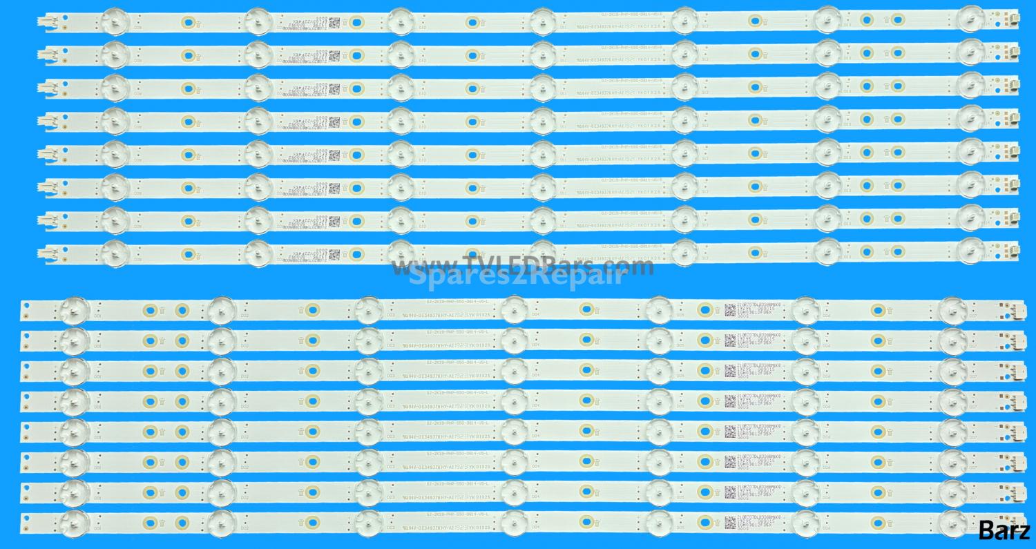 Philips LED Backlight Array Philips 996592001064 55PUS8804/12 55PUS8204/12 55PUS9206/12 55PUS9435/12 55" TPT550U2-EQYA3.G REV:S3D & S3M GJ-2K19-PHP-550-D814-V5-R + L 16pcs