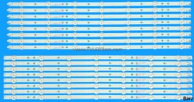 Philips LED Backlight Array Philips 996592001064 55PUS8804/12 55PUS8204/12 55PUS9206/12 55PUS9435/12 55" TPT550U2-EQYA3.G REV:S3D & S3M GJ-2K19-PHP-550-D814-V5-R + L 16pcs