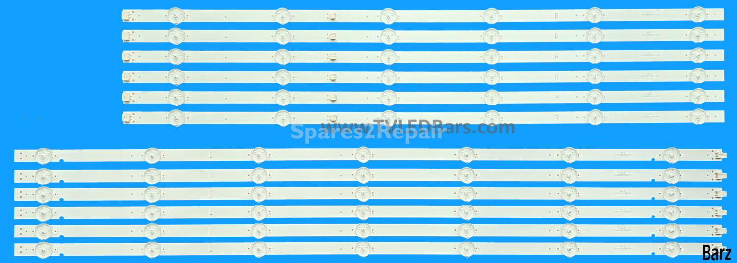 Barz LED Backlight Array Sony KD-65XG8096 KD-65XG8196 KD-65XG7002 KD-65XG7003 65" YS9S065CND01 YM9S065CNO01 LB6507C V0-01 + V1-01 12pcs