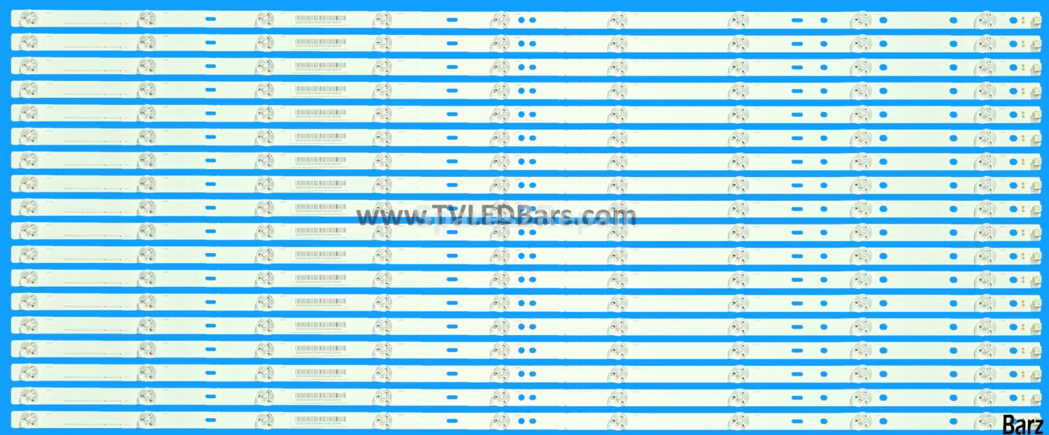 Sony LED Backlight Array Sony KD-65X8505C KD-65X8507C KD-65X8509C 65" A65QVF6B T650QVF06.2 T650QVF06.4 SVA650A09 / SVA650A30 18pcs