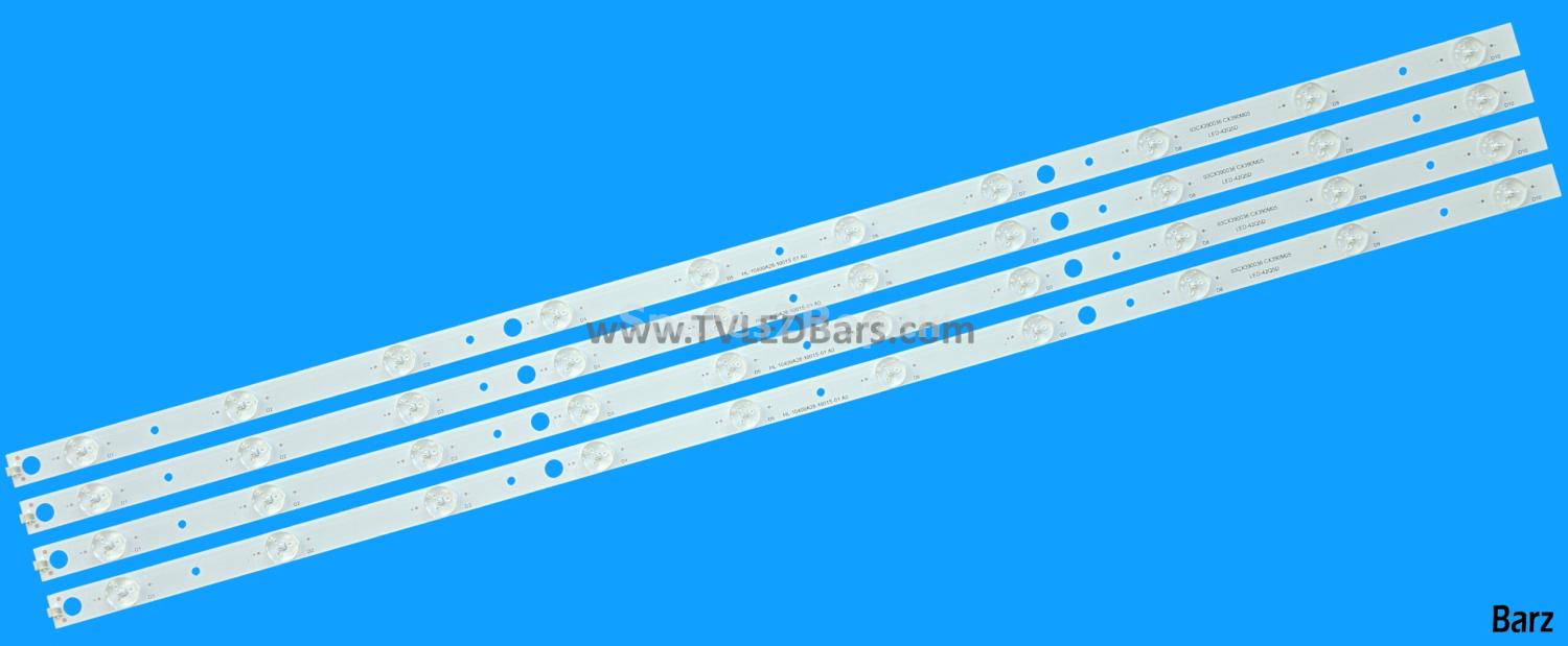 Barz LED Backlight Array Cello C40227DVB-LED VER3 C40227F-LED VER2 HL-10400A28-1001S-01 A0 4pcs