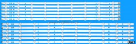 Samsung LED Backlight Array Samsung BN96-34562A + BN96-34563A 65" D3GE-650SMA-R3 + D3GE-650SMB-R3 LM41-00001K + LM41-00001J 12pcs