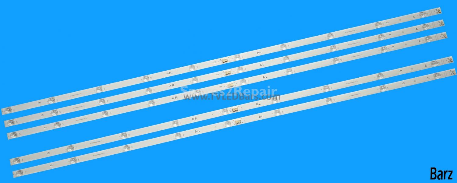 Barz LED Backlight Array Vestel 23693383 Toshiba 58UK4B63DB 58" VES580QNZT-N2-Z01 RF-CF580012AE30-1001 + RF-CF580012BE30-0901 3xA 2xB