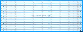 Barz LED Backlight Array Sharp LC-70UI7652K LC-70UI7652E FOXCONN SD700DUS-1 3P70P5014-A2 0370P5011 18pcs