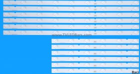 Barz LED Backlight Array Sony KD-49XE9005 YD7S490DND01B A2170003A 49" SBT 49 49039D615SN1L + 49039D615SN1R 12pcs