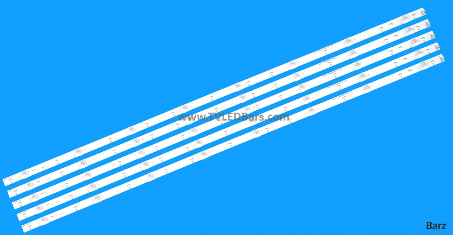 Barz LED Backlight Array Philips 996592001003 996592001076 Philips 43PUS7805/12 43PUS7334/12 43PUS6704/12 43PUS6754/12 43PUS7855/12 43" LB4310D V0_00 LBM430M0801-EN-1 LBM430M0801-EU-1 5pcs