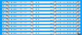 Barz LED Backlight Array Akai AK50UHD44K HY-A500F3 32248200305 44.0049C8.48001 8pcs