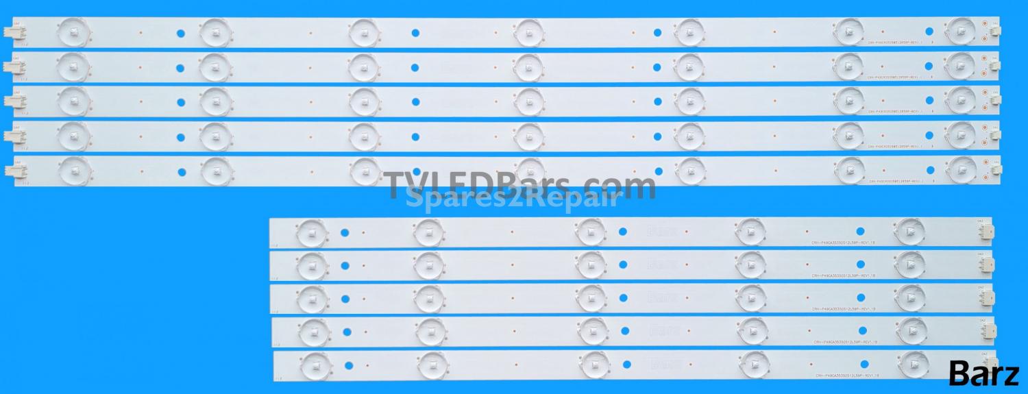 Barz LED Backlight Array Sharp LC-49CFG6001K 49/148O 49/148Z 49/148M HWV4952-02Y -11C CRH-P49CA35350512L59P CRH-P49CA35350512R59P-REV1.1B 10pcs