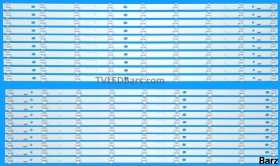 Barz LED Backlight Array Panasonic TX-65CX700B TX-65CX802B TX-65DX750 65" TZLP838XMVE TZLP742HBVB TZLP742WEVE TZLP742AXVU L5EDDYY00782 20pcs