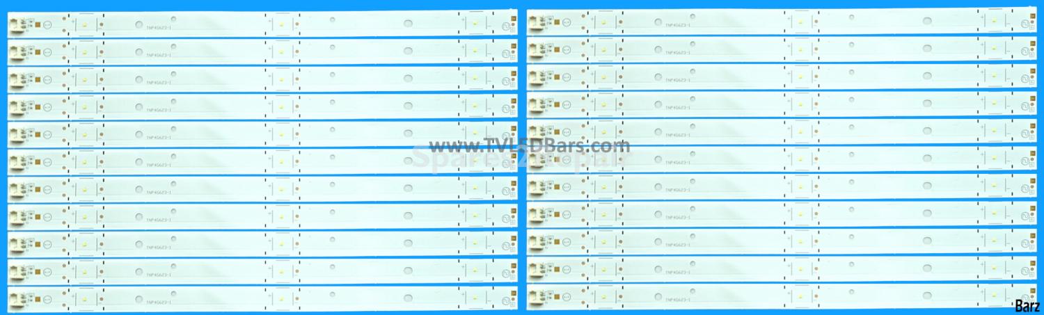 Barz LED Backlight Array Panasonic TX-55EX580B TX-55EX600B TX-55FX600B TX-55FX650B 55" TXFZL55FFAA TZLP212KFCA3 TXFZL55FHAA TZLP212JFCT TNP4G623-1 22pcs