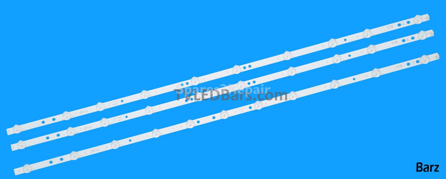 Barz LED Backlight Array Vestel 43" VES430QNDB VES430QNDH VES430QNDS-2D-N41 N42 N44 17DLB43VER7-A + B 2xA 1xB 3pcs