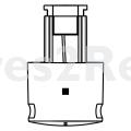 Button - 3550401438 Knob Selector Black 10+0 [Electrolux Aeg]