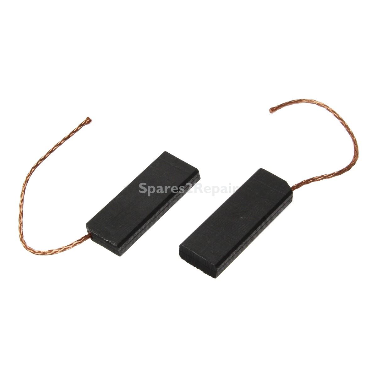 Compatible for Bosch Motor 'Non-Clip On' Terminal Free Carbon Brushes (32mm x 12mm x 5mm, Pack of 2)