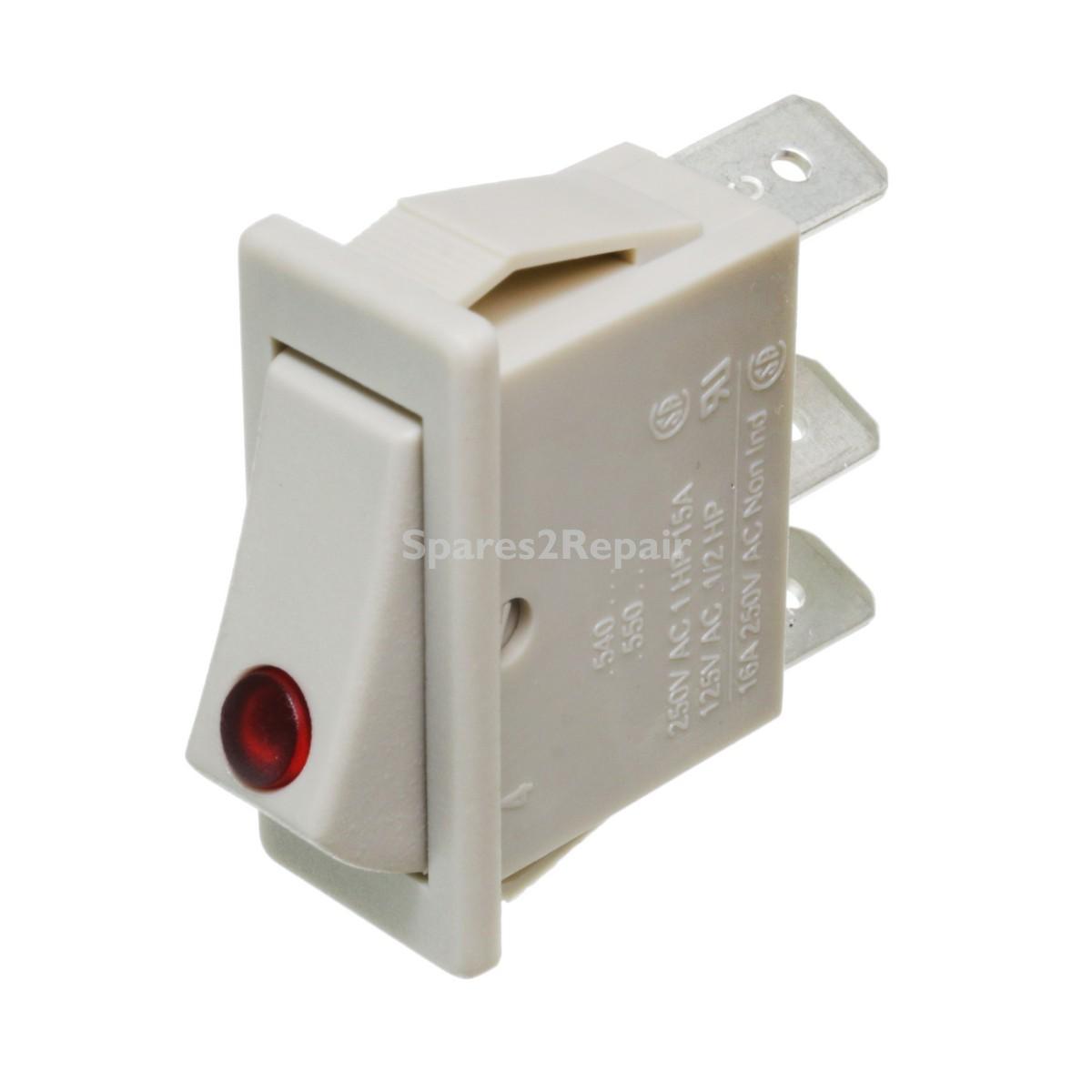 Compatible for Dimplex CXL, CXLS, CXT Series Storage Heater On-Off Neon Rocker Switch