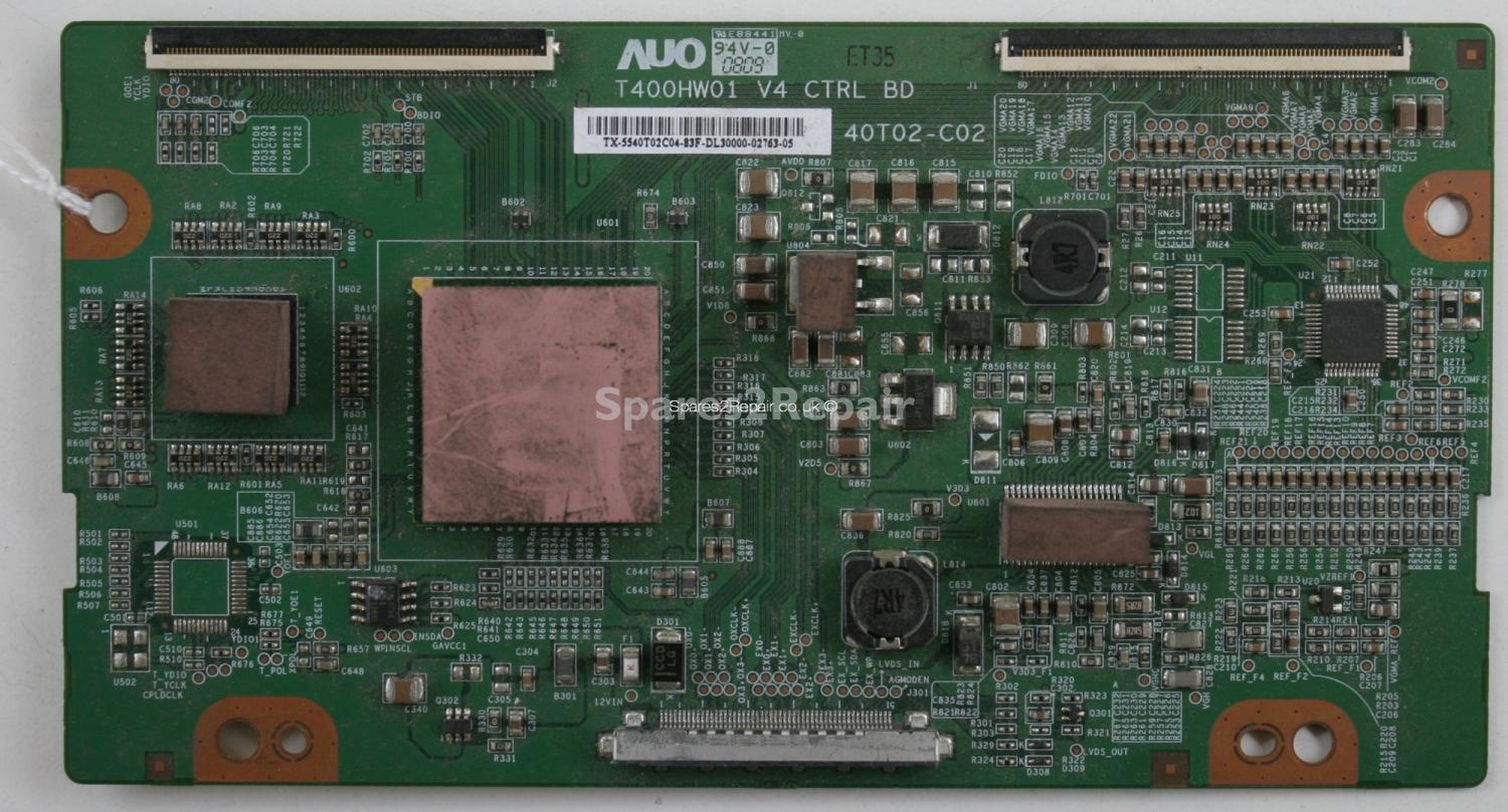 Samsung LE40A557P2F - LVDS - 55.40T02.C04 - 40T02-C02 - T400HW01 V4 CTRL BD